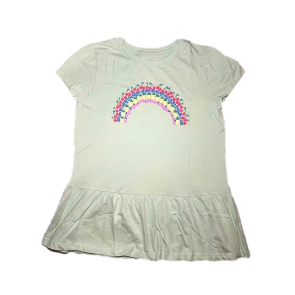 Rumi & Ryder Green Peplum Short Sleeve Shirt - Picture 1 of 7